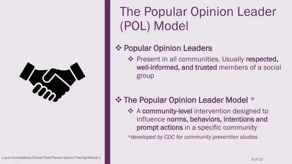 the popular opinion leader pol model
