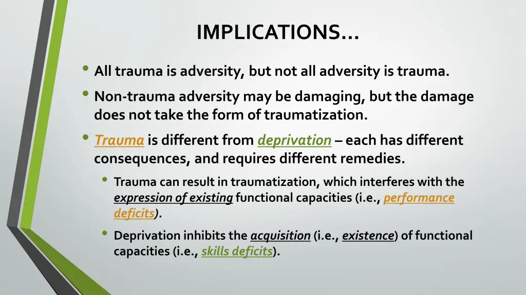 implications