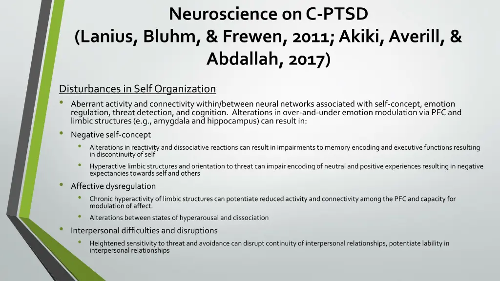 neuroscience on c ptsd lanius bluhm frewen 2011 1