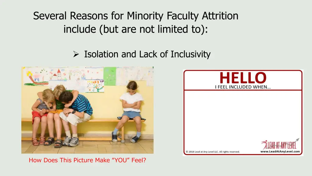 several reasons for minority faculty attrition