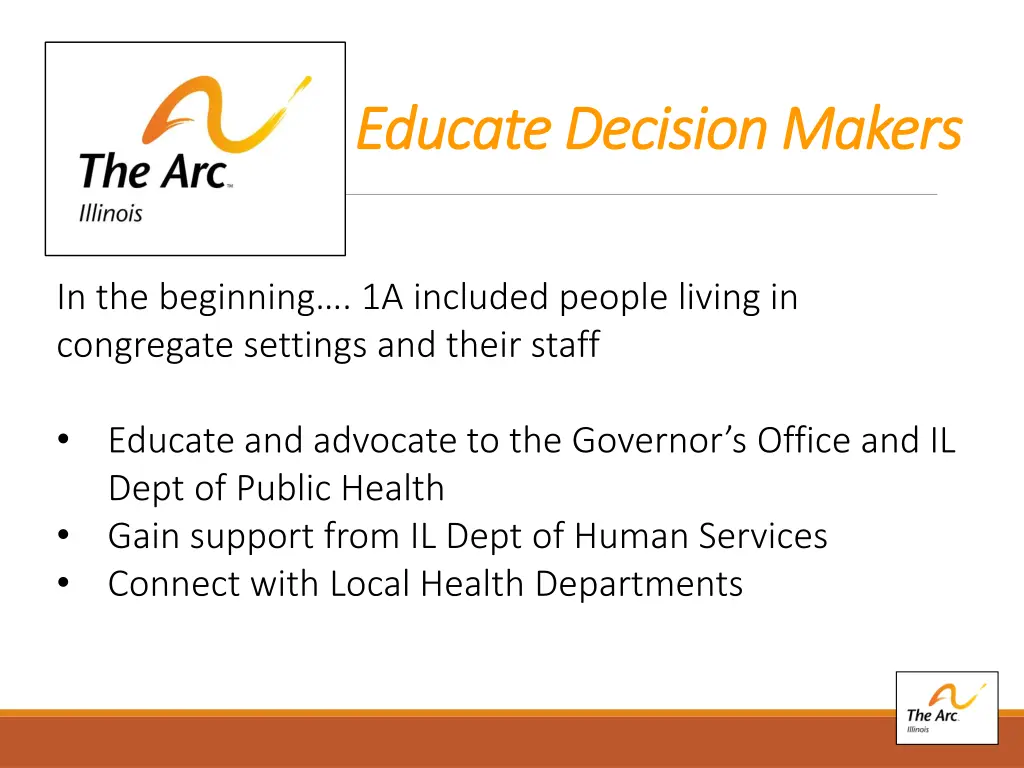 educate decision makers educate decision makers