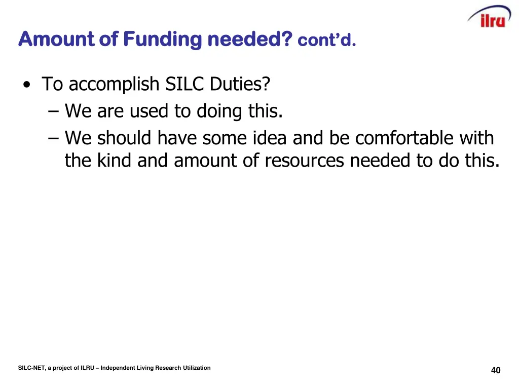 amount of funding needed amount of funding needed 1