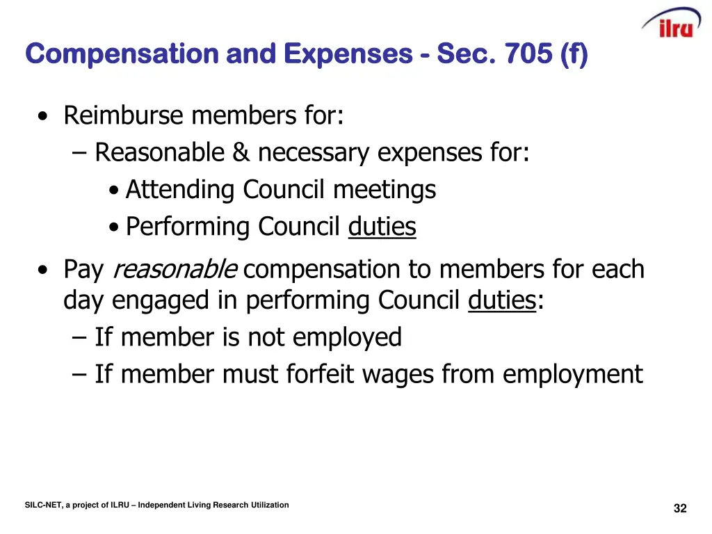compensation and expenses compensation
