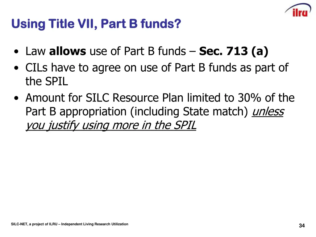 using title vii part b funds using title vii part