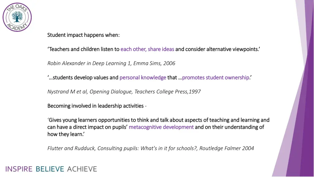 student impact happens when student impact