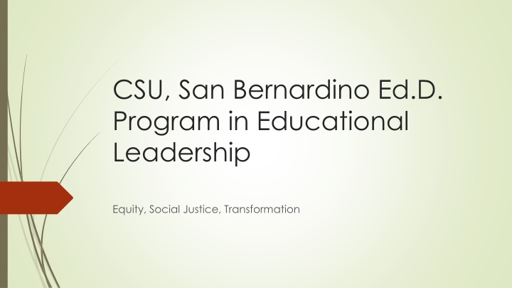 csu san bernardino ed d program in educational