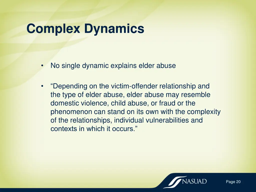 complex dynamics