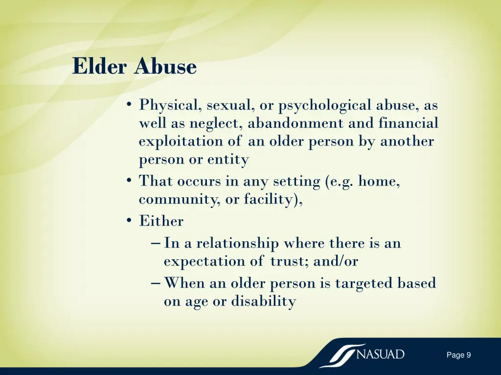 elder abuse