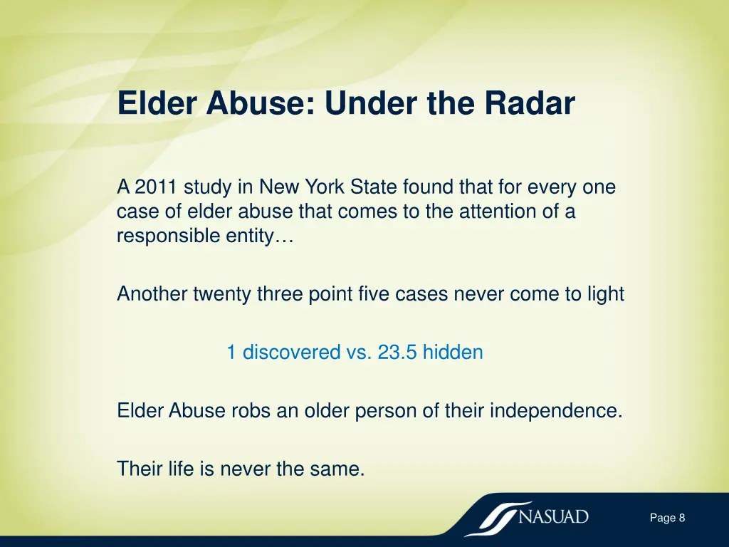 elder abuse under the radar