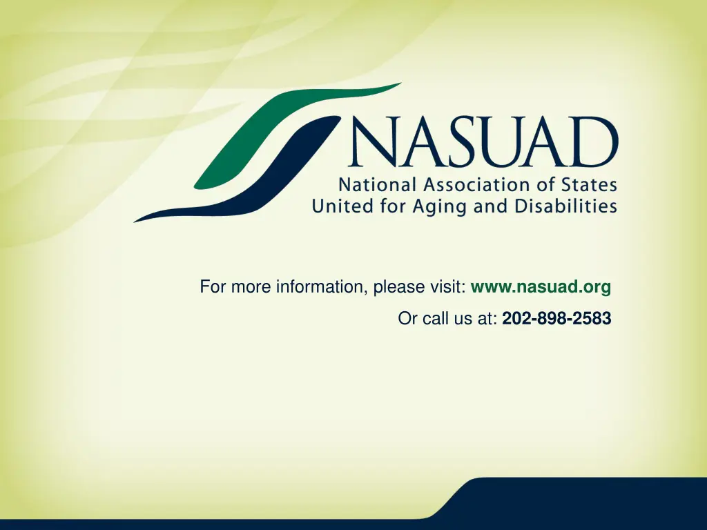 for more information please visit www nasuad org