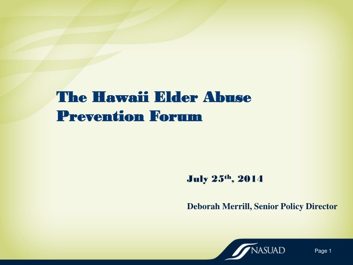 the hawaii elder abuse the hawaii elder abuse