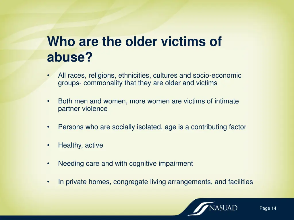 who are the older victims of abuse