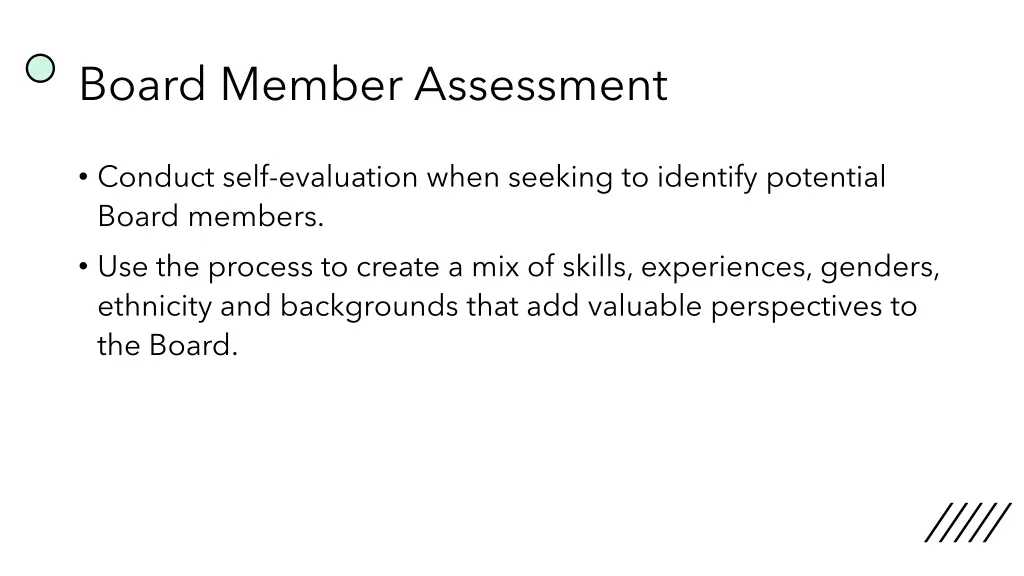 board member assessment