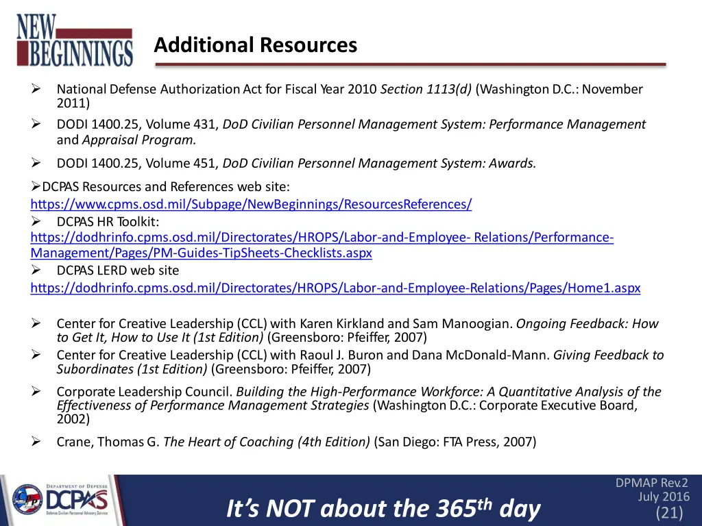 additional resources