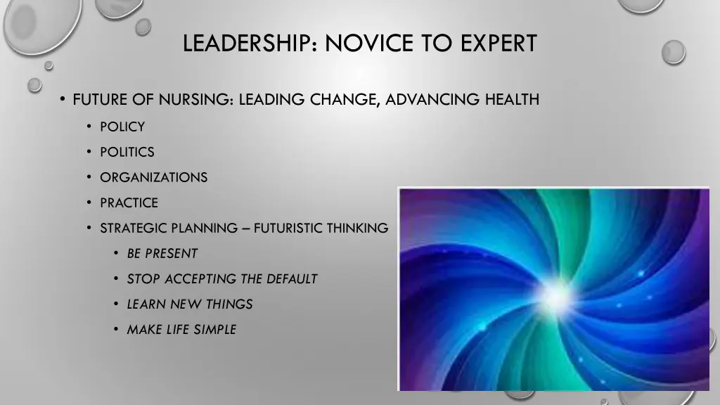 leadership novice to expert 1