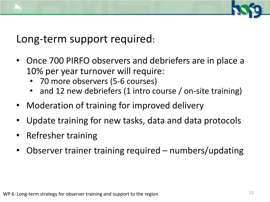 long term support required