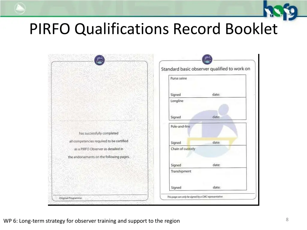 pirfo qualifications record booklet 2