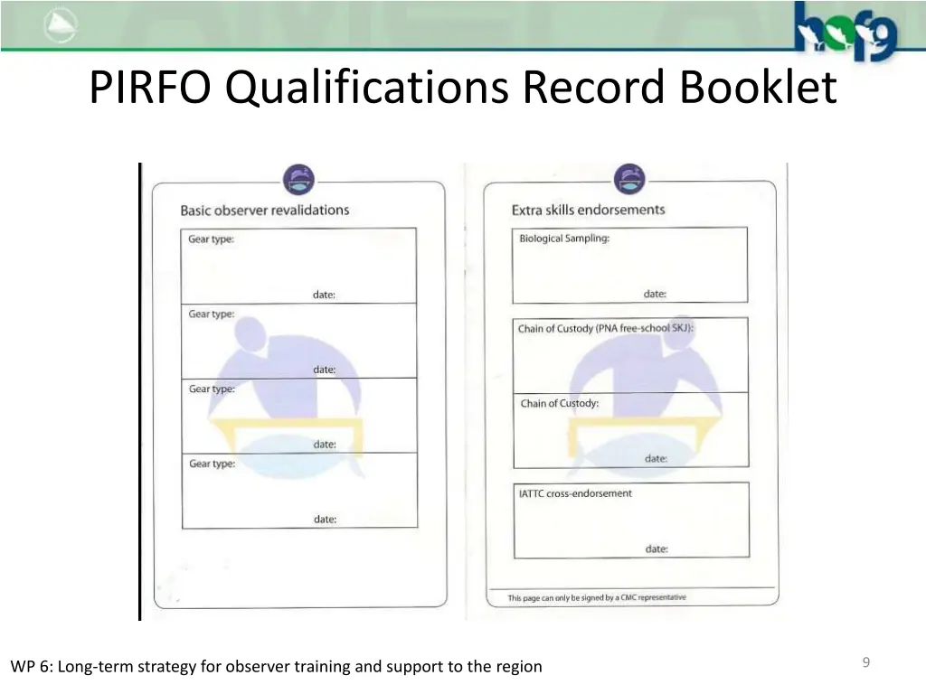 pirfo qualifications record booklet 3