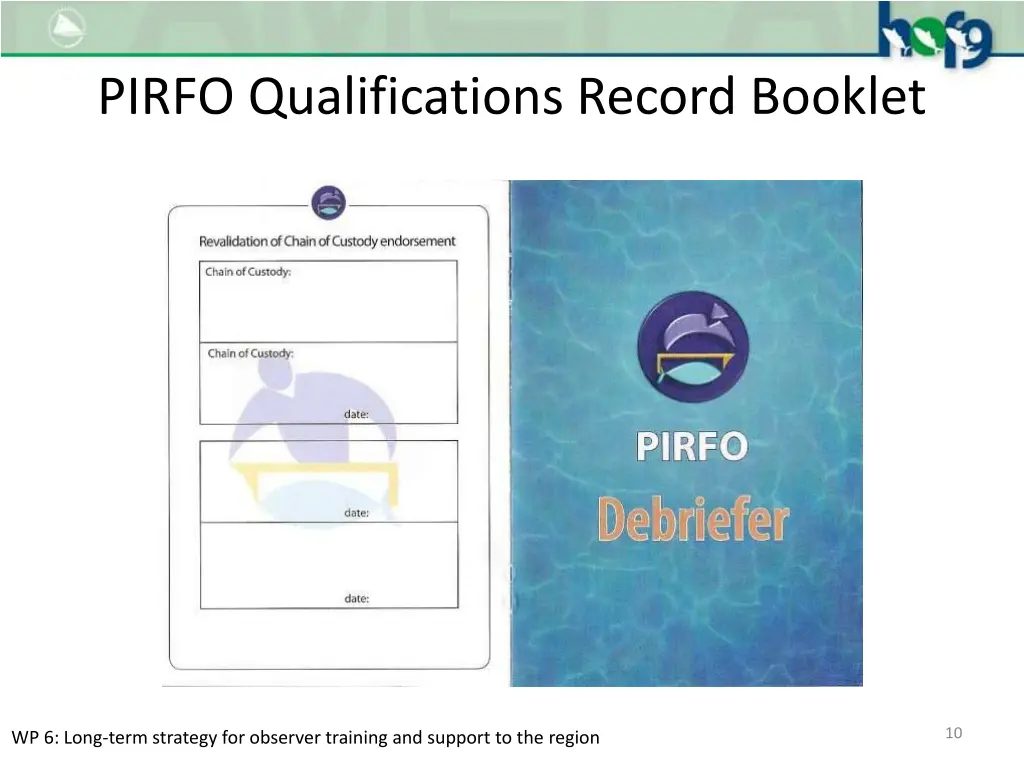 pirfo qualifications record booklet 4