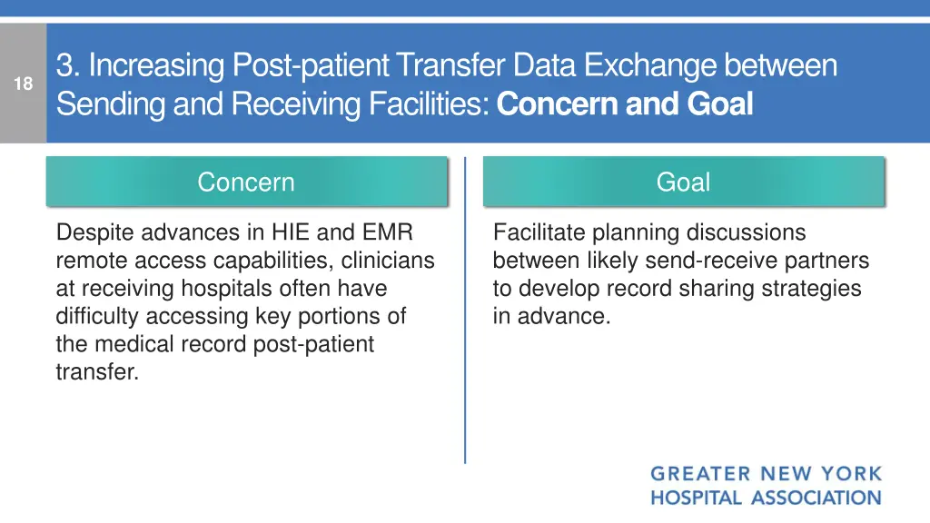 3 increasing post patient transfer data exchange