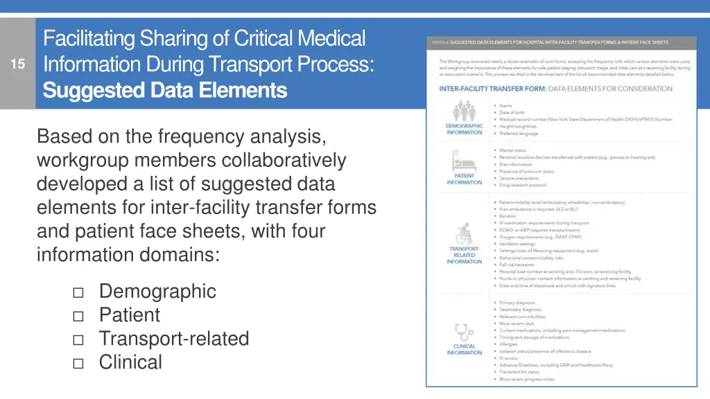 facilitating sharing of critical medical 1