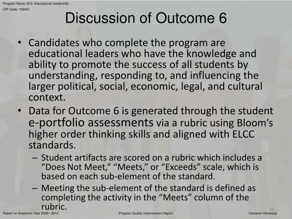 program name m s educational leadership 24