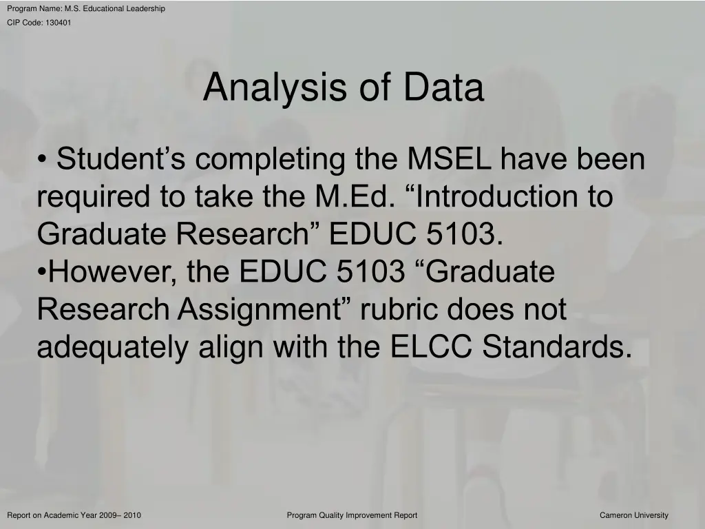 program name m s educational leadership 34