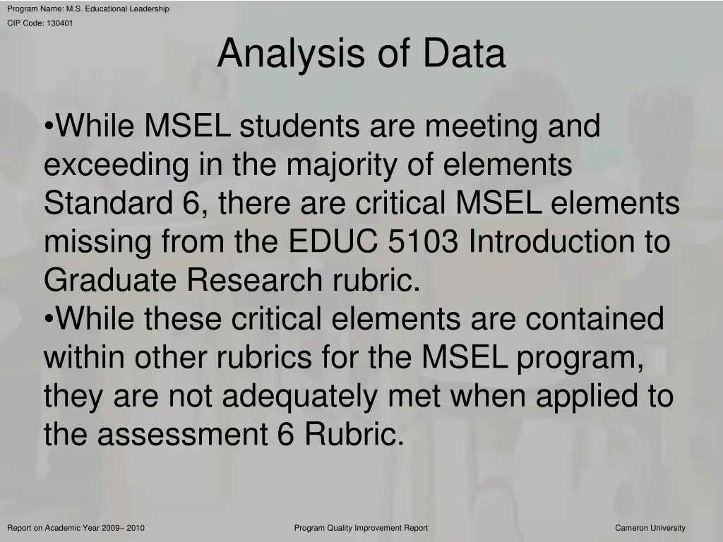 program name m s educational leadership 35