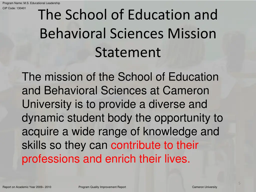 program name m s educational leadership 4