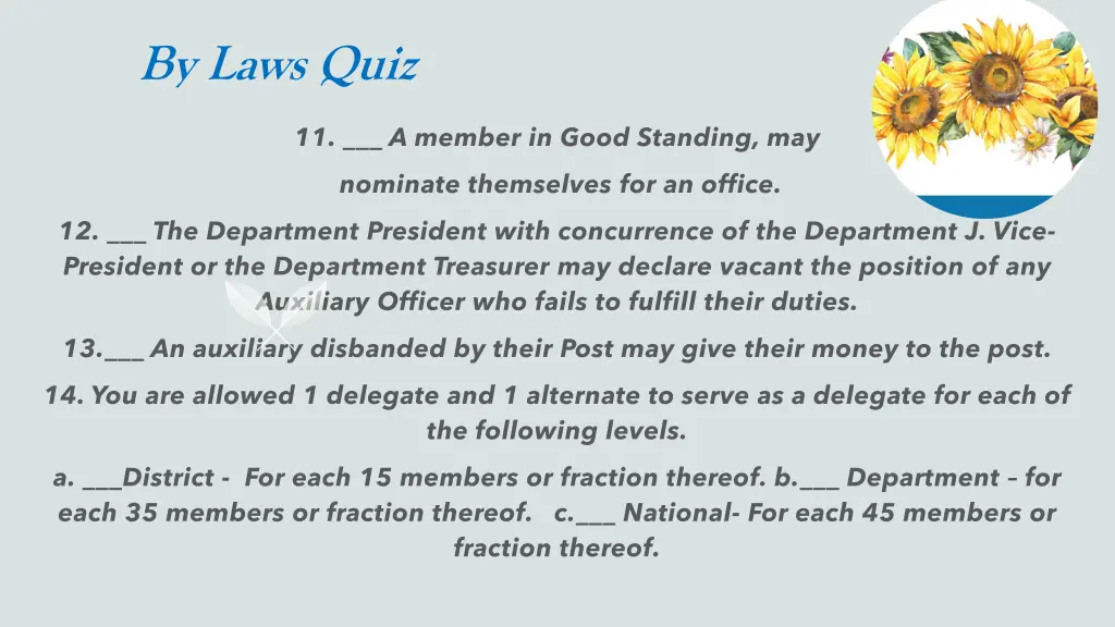 by laws quiz 3