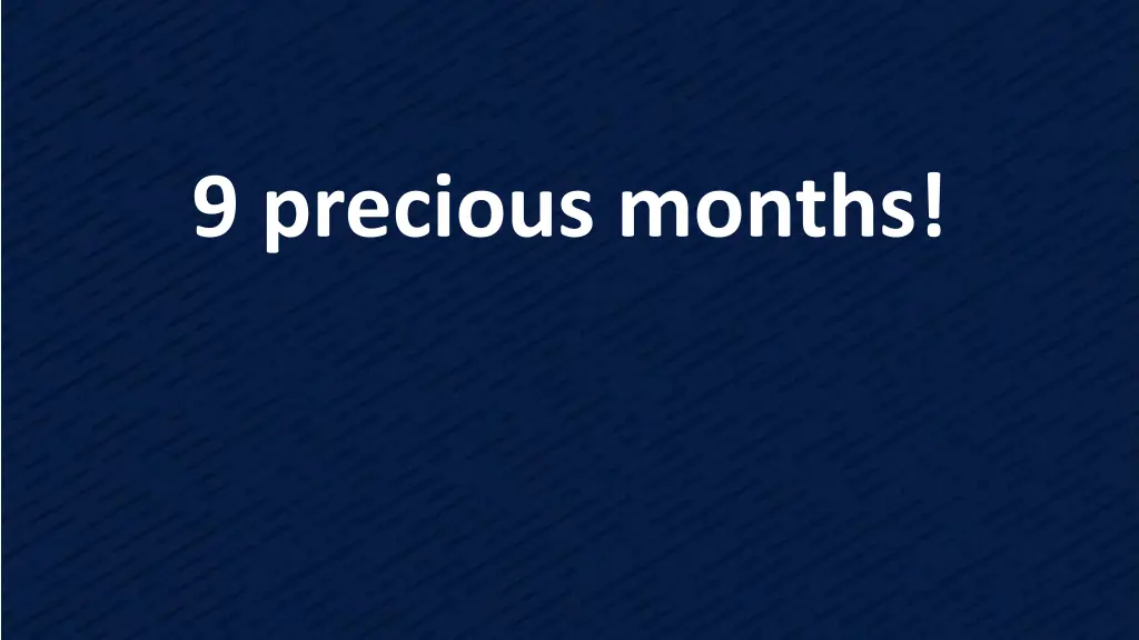 9 precious months