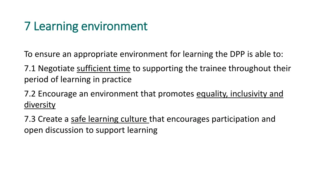 7 learning environment 7 learning environment