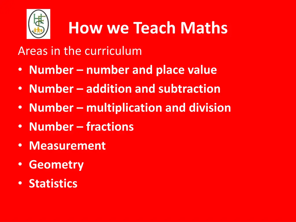 how we teach maths