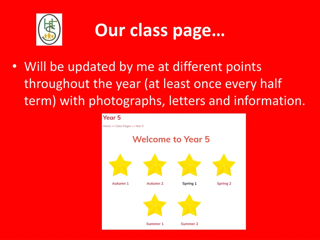 our class page