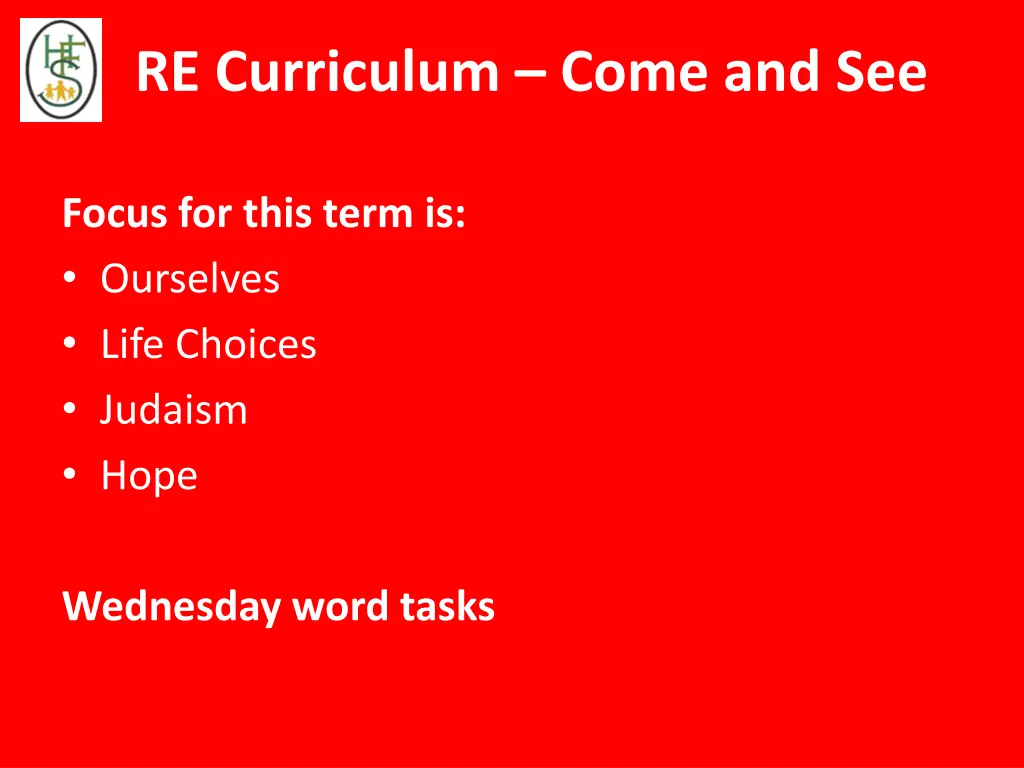 re curriculum come and see