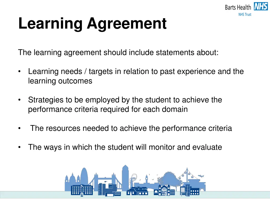 learning agreement