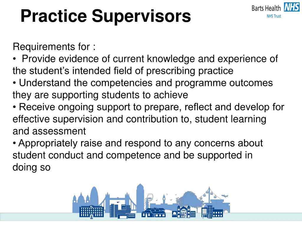practice supervisors