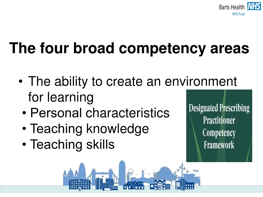 the four broad competency areas