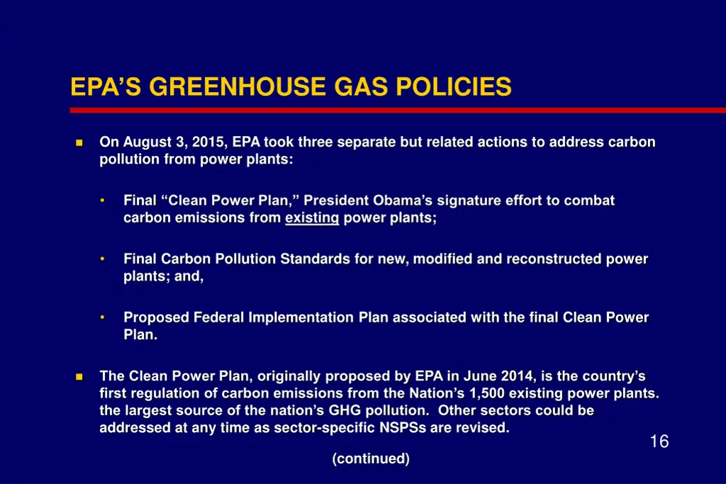 epa s greenhouse gas policies
