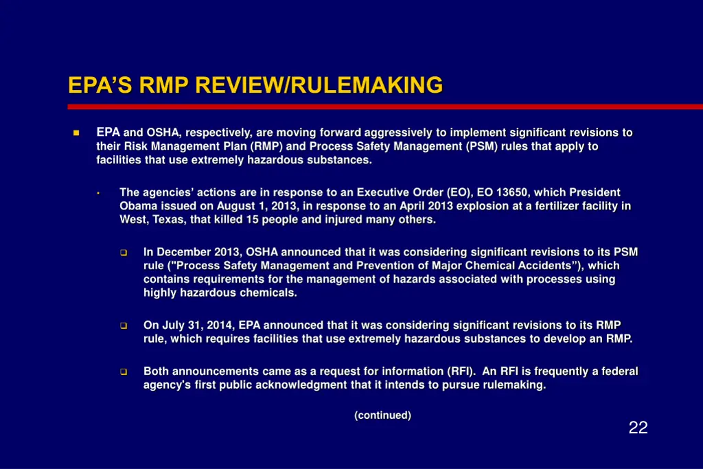epa s rmp review rulemaking