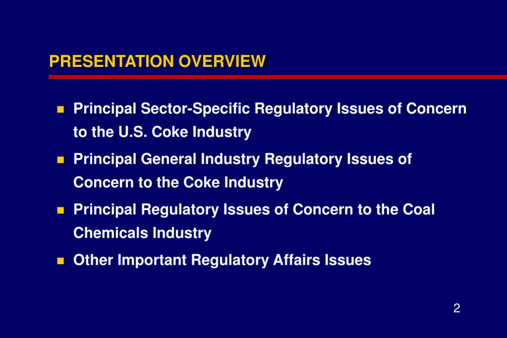 presentation overview