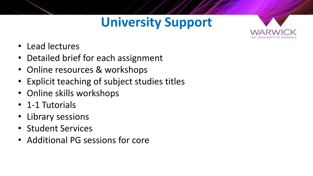 university support