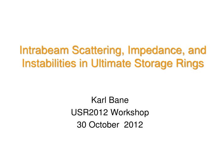 intrabeam scattering impedance and instabilities