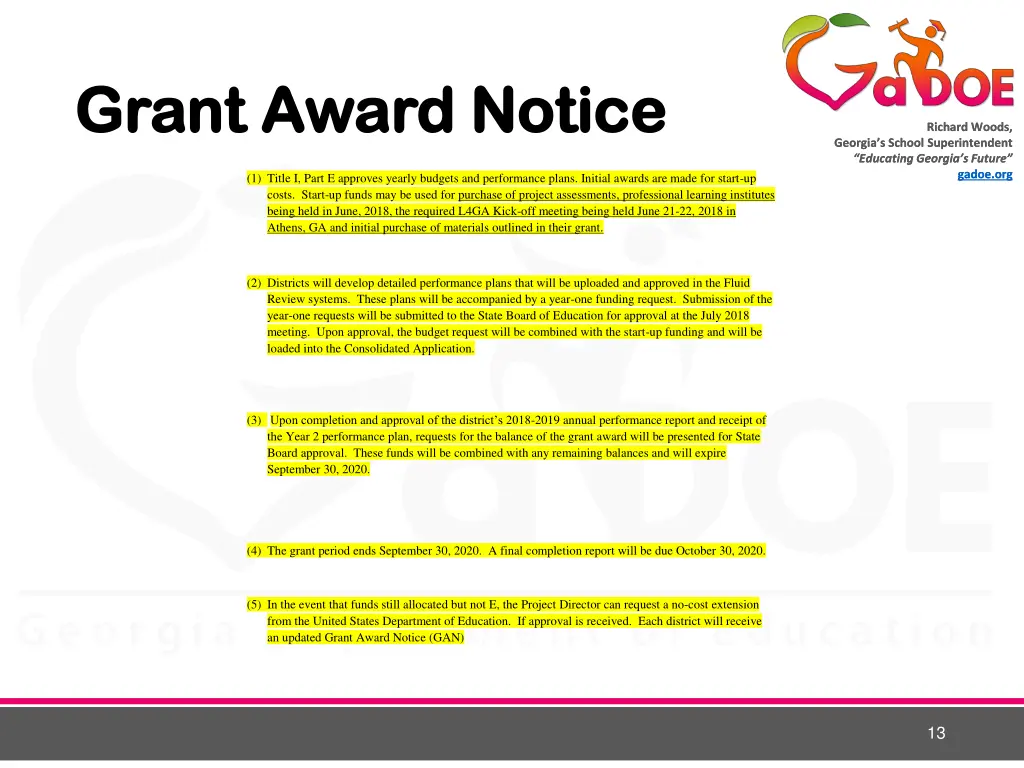 grant award notice grant award notice 2