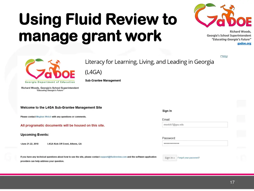 using fluid review to using fluid review