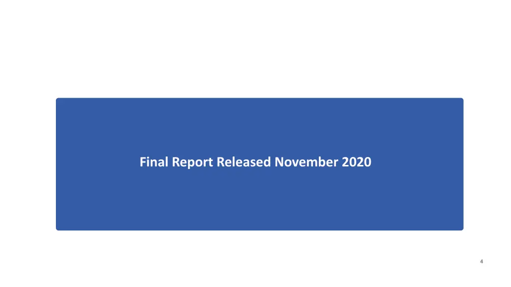 final report released november 2020