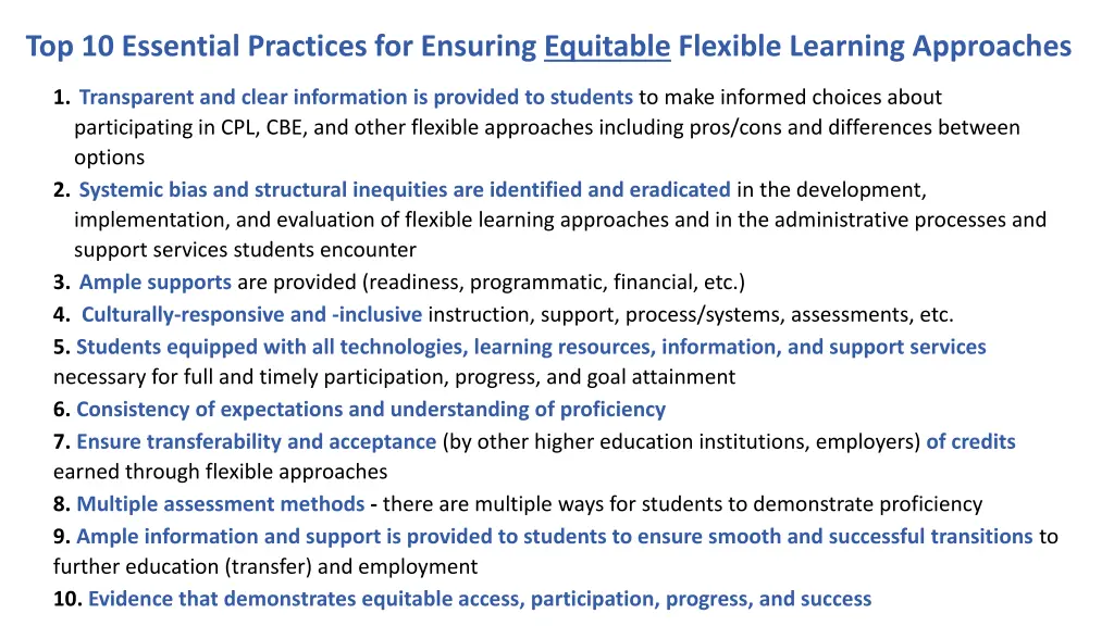 top 10 essential practices for ensuring equitable