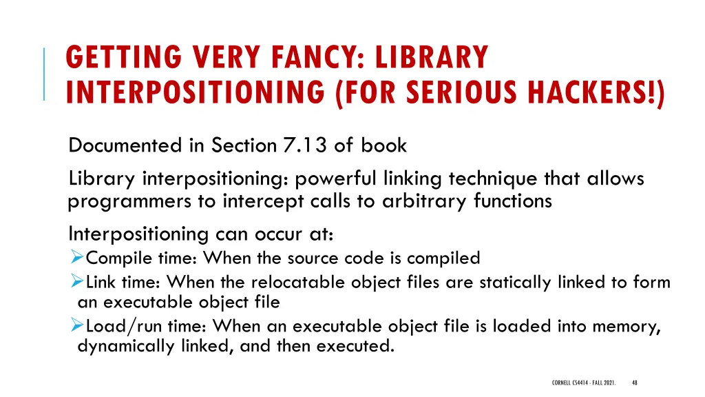 getting very fancy library interpositioning