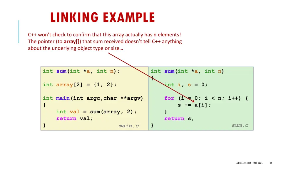 linking example