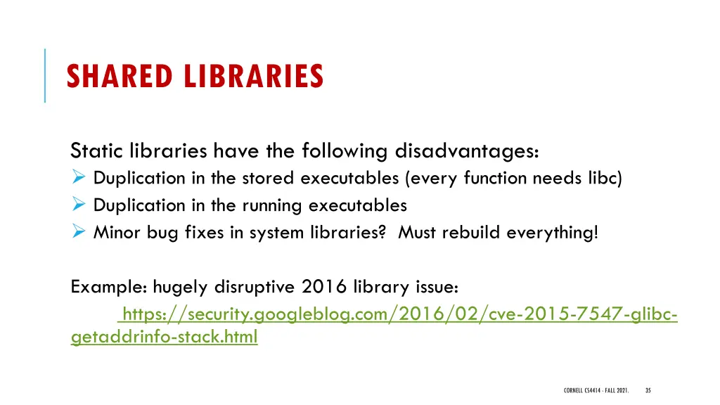 shared libraries